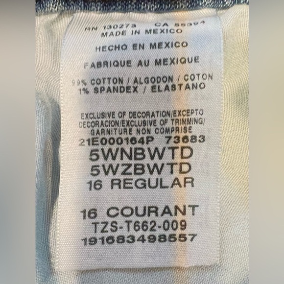 Wrangler Jeans Boys Size 16 Courant Adjustable Waist Classic Straight - Picture 6 of 8